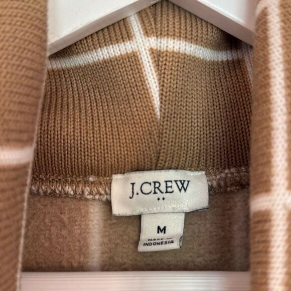 J.Crew windowpane fleece lined turtleneck sweater M - Picture 3 of 8